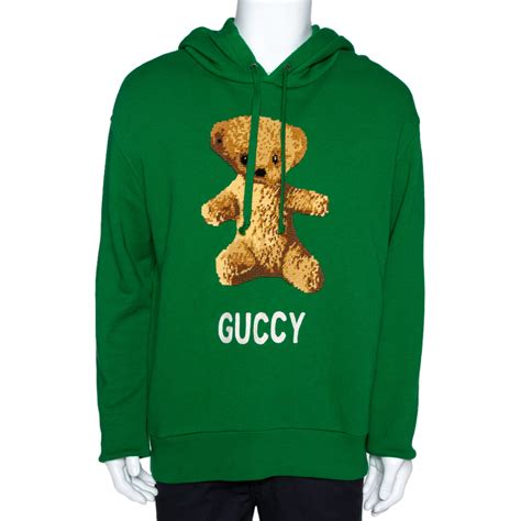 gucci sweater with green bear|gucci bear hoodie.